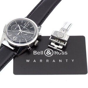 Bell＆Ross Vintage Officer Black BR126-94-SP Chronograph Automatic Men's